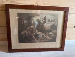 Superbe gravure représentant « Pastorale »